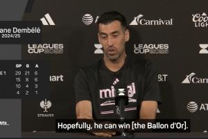 布斯克茨：希望登贝莱夺得金球奖，但很明显一些巴萨球员也配得上