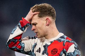 主裁判：基米希的黄牌没有取消，当时他的抗议正确但情绪太过激动