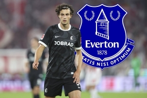 德天空：弗赖堡中场罗尔加盟埃弗顿，租借+2500万欧强制买断