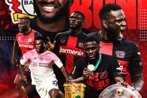 勒沃库森官方：24岁尼日利亚中锋博尼法斯外租不莱梅1个赛季