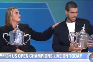 那我走？萨巴伦卡当面把阿尔卡拉斯叫成辛纳，现场欢乐十足