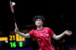 王祉怡2-0击败卢善恩，晋级中国香港羽毛球公开赛女单16强