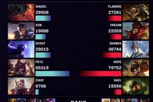 绝望的AD！Peyz霞纯在尽力，全局打出了65319的伤害，仅次于Hope炸弹人