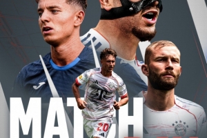 拜仁客战霍芬海姆海报：帕夫洛维奇、比朔夫、莱默尔出镜