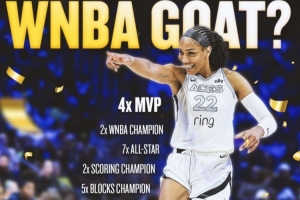 阿贾-威尔逊生涯至今4个MVP3个DPOY两冠 4个MVP历史首人！