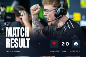 姜还是老的辣！Spirit枪法&战术被完爆 遭FaZe横扫淘汰