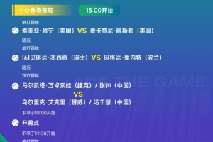 WTA宁波站明日赛程：张帅搭档万卓索娃出战双打，王曦雨登场