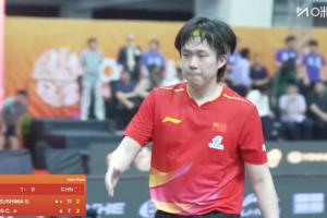 再输一盘即淘汰！王楚钦2-3不敌18岁松岛辉空，国乒0-2落后日本