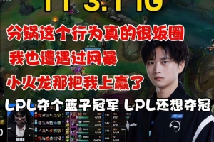 焕峰：分锅这个行为真的很饭圈！韦鲁斯上路这个版本玩不了！