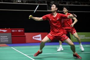 梁王组合0-2不敌队友谢浩南/曾维瀚，止步法国羽毛球公开赛首轮