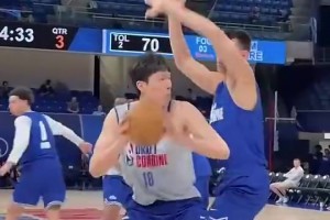 如今后者落选签约热火！杨瀚森此前打爆了24岁大五中锋戈尔金！