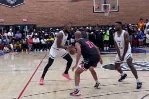 小试牛刀！22年夏天詹姆斯征战德鲁联赛，砍下42分16板4断