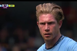 逆境方显英雄本色！无解任意球打懵门将，这就是德布劳内！