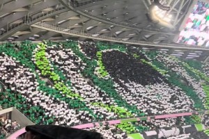 亚洲顶级，现场实拍环工体四面看台巨型TIFO震撼无比