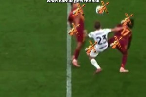 国米官推怒赞：巴雷拉这一脚将如此复杂的局面梳理的如此简单